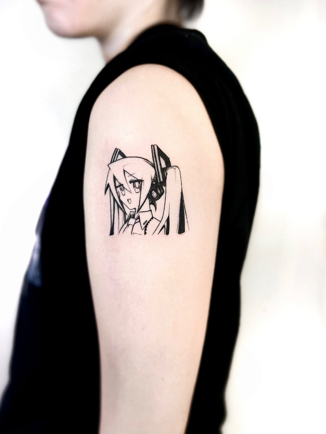 Hatsune Miku, tattoo by Michaela